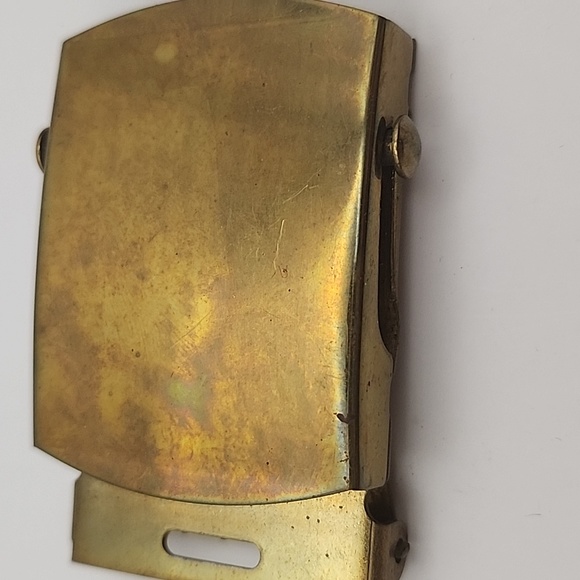 US Military Brass Belt Buckle - Picture 2 of 4